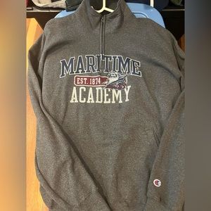 SUNY Maritime Half Zip Up Sweater Size XXL